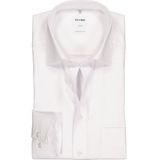 OLYMP Luxor comfort fit overhemd - wit twill - Strijkvrij - Boordmaat: 45