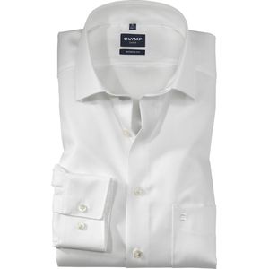 OLYMP - Overhemd - Beige - 100% Katoen - Kent Kraag - Lange Mouwen