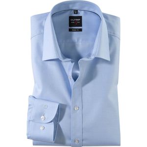 OLYMP - Level 5 - Overhemd - Lichtblauw - Katoen - Stretch