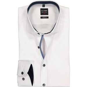 OLYMP - Level 5 - Overhemd - Wit - Katoen - Body Fit