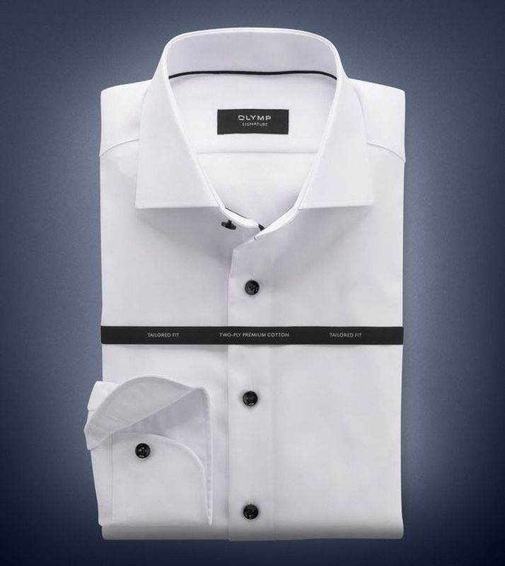 Olymp Signature Overhemd - Wit - Katoen - Formeel