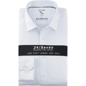 Olymp Business hemd lange mouw Wit extra slim fit van jersey 250374/00