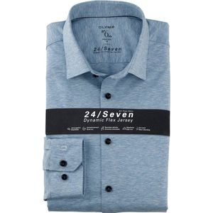 OLYMP - No. Six 24/Seven - Overhemd - Lichtblauw - Super Slim Fit