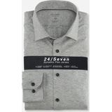 OLYMP - Level 5 - Overhemd - Lichtgrijs - Jersey - Body Fit