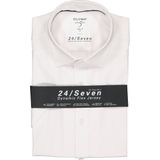 OLYMP - Level 5 24/Seven - Overhemd - Wit - Korte Mouw - Strijkvriendelijk