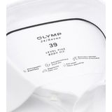 OLYMP - Level 5 24/Seven - Overhemd - Wit - Korte Mouw - Strijkvriendelijk