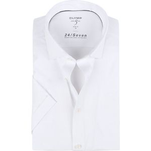 OLYMP Level Five 24/Seven Jersey shirt wit, Effen