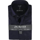 OLYMP - Level 5 - Overhemd - Donkerblauw - Jersey - Body Fit