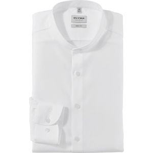 OLYMP - Level 5 Body Fit Overhemd - Wit - Twill - Strijkvriendelijk