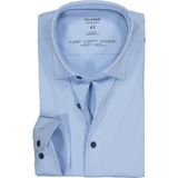 OLYMP - Luxor 24/7 - Overhemd - Blauw - Katoen/Spandex