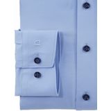 OLYMP - Luxor 24/7 - Overhemd - Blauw - Katoen/Spandex