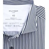 OLYMP - Luxor - Overhemd - Marineblauw - Katoen - Modern Fit