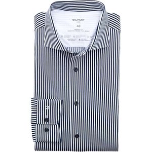 OLYMP - Luxor - Overhemd - Marineblauw - Katoen/Spandex