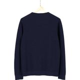 OLYMP - Modern Fit - Gebreide Trui - Donkerblauw - 100% Katoen