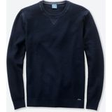 OLYMP - Modern Fit - Gebreide Trui - Donkerblauw - 100% Katoen