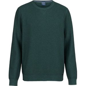 OLYMP - Casual Trui - Smaragd - Ronde Hals - Gestructureerd