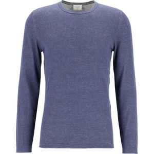 OLYMP Level 5 body fit trui katoen - O-hals - marine blauw