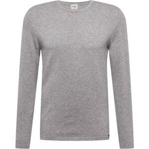 OLYMP Level 5 - Pullover - Lichtgrijs - Katoen - Slim Fit