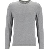 OLYMP - Casual Trui - Zilvergrijs - Gecoat Katoen