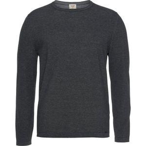 OLYMP Level 5 - Pullover - Antraciet Grijs - Katoen - Slim Fit