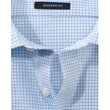 OLYMP - Lichtblauw Overhemd - Lange Mouwen - Poplin - Modern Fit