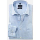 OLYMP - Lichtblauw Overhemd - Lange Mouwen - Poplin - Modern Fit