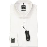 OLYMP - Luxor - Overhemd - Wit - Modern Fit - Mouwlengte 7 - Strijkvrij