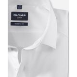 OLYMP - Luxor - Overhemd - Wit - Modern Fit - Mouwlengte 7 - Strijkvrij