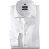 OLYMP - Luxor - Overhemd - Wit - Modern Fit - Mouwlengte 7 - Strijkvrij