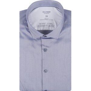Olymp - Business Overhemd - Donker Blauw - Viscose - Regular Fit