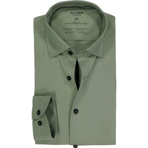 OLYMP - 24/7 Level 5 - Body Fit Overhemd - Groen - Strijkvriendelijk
