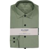 OLYMP - 24/7 Level 5 - Body Fit Overhemd - Groen - Strijkvriendelijk