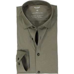 OLYMP - Level Five 24/Seven Overhemd - Grijsgroen - Body Fit