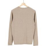 OLYMP - Trui - Beige - 100% Katoen - Strak Getailleerd