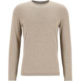 OLYMP - Trui - Beige - 100% Katoen - Strak Getailleerd