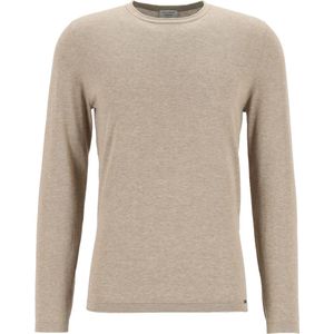 OLYMP - Trui - Beige - 100% Katoen - Strak Getailleerd