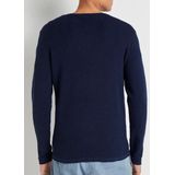 Pull&Bear - Gestructureerde Trui - Regular Fit - Lichtgrijs - Katoen