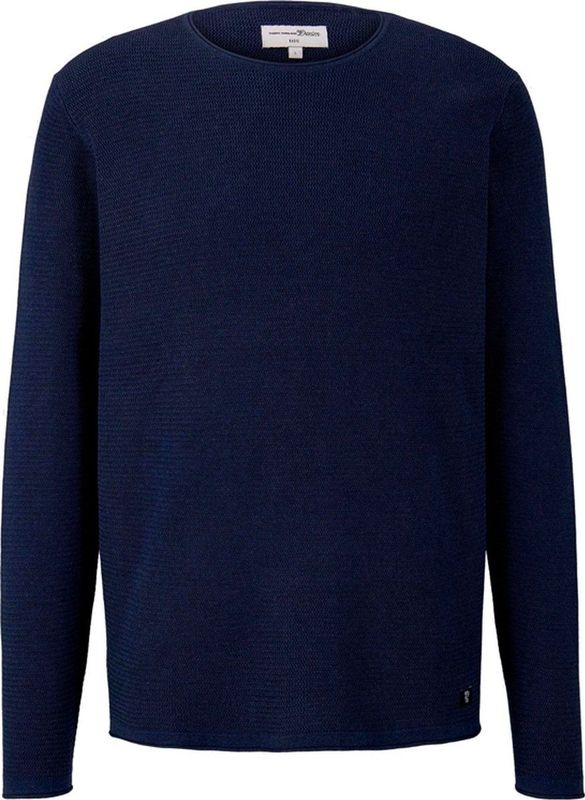 Pull&Bear - Gestructureerde Trui - Regular Fit - Lichtgrijs - Katoen