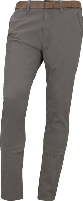 TOM TAILOR - Chino Broek - Castlerock Grey - Slim Fit - Met Riem