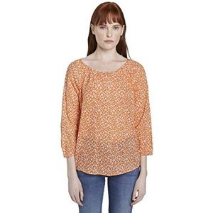 Tom Tailor Carmenblouse damesblouse, 23206 - Melon Petit Leo Desi, 38