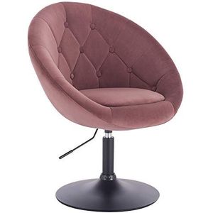 WOLTU 1 Barkruk hoogte verstelbaar Barstoel in Fluweel, fauteuil draaibaar comfortabel,Roze BH222rs-1