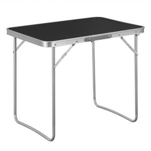 Tuintafel - Rechthoekig - Hout - Aluminium - 70 x 60 x 50 cm
