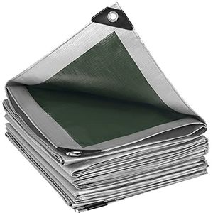 GUARD SHIELD Afdekzeil, met inslagringen, waterdicht, 2 m x 2 m, zwart/grijs, zeildoek, 190 g/m², afdekzeil, multifunctioneel zeil, scheurvast, uv-gestabiliseerd, schimmelbestendig