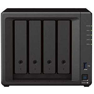 Synology DS923+ (8G RAM) 4-bay diskstation NAS (AMD Ryzen™ 4 threads R1600 Dual-Core 2xRJ-45 1GbE LAN-poort) bundel met 4 x 4TB Seagate IronWolf NAS HDD's