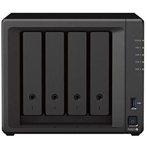 Synology DS923+ (8G Synology RAM) 4-bay discstation NAS (AMD Ryzen™ 4 threads R1600 dual-core 2xRJ-45 1GbE LAN-poort) bundel met 4 x 4TB Seagate IronWolf NAS HDDs