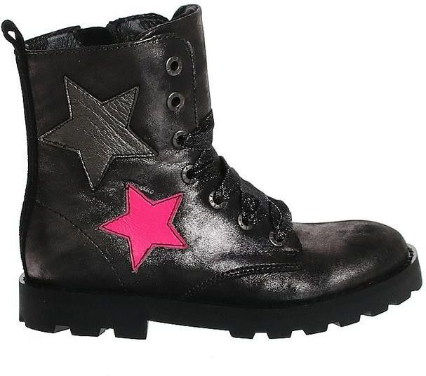 Shoesme - D Silver - Enkellaarzen - Zilver - Leer