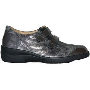 Solidus - 26367 - Klittenbandschoenen - Zwart - Leer - Uitneembaar Voetbed