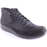 Durea - 9679 - Veterschoenen - Zwart - Leder/Suede