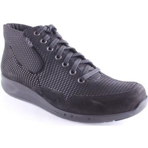 Durea - 9679 - Veterschoenen - Zwart - Leder/Suede