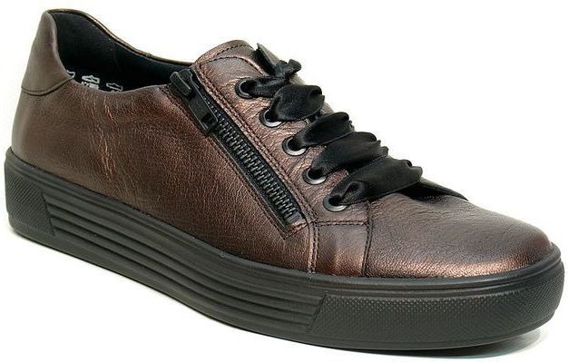 Solidus - 37004 - Veterschoenen - Zwart - Leer